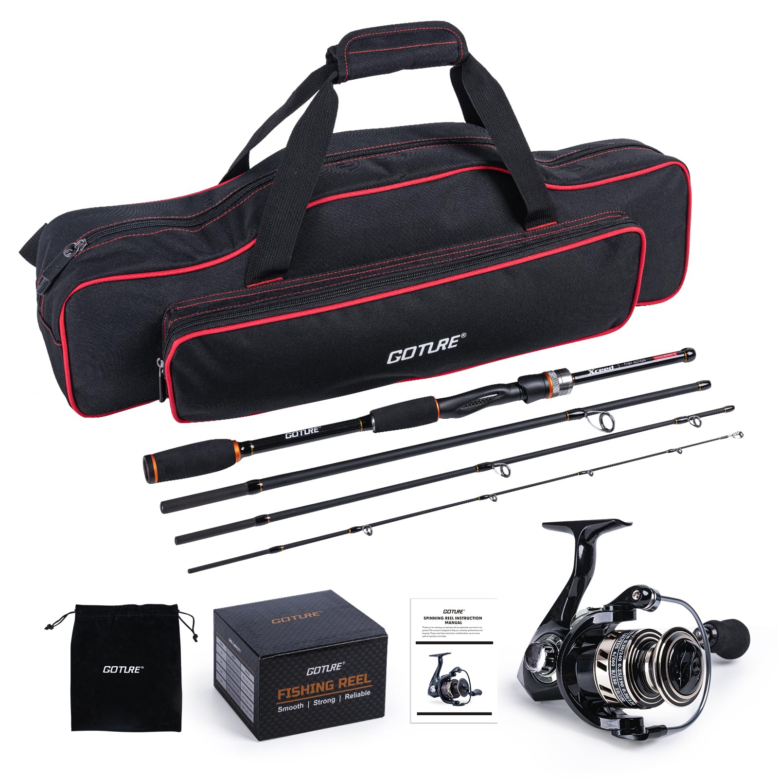 Reel Bag - Goture Przenośny Zestaw Wędkarski Spinningowy z