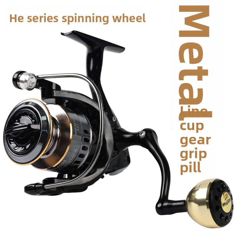 Ice Fishing Reel - Całkowicie Metalowy Kołowrotek Spinningowy Dalekiego Zasięgu