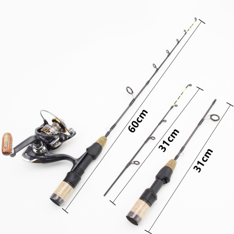 60cm 2 końcówki wędki Kołowrot – Ice Fishing Reel recenzja i cena