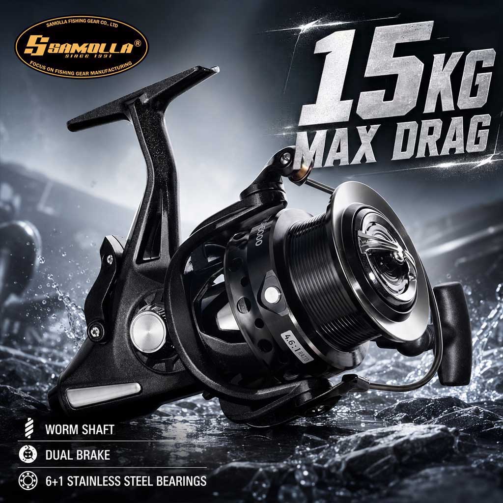 SAMOLLA Kołowrotek spinningowy – Reel Drag Knob recenzja i cena